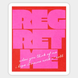 DAISY JONES AND THE SIX BOOK - REGRET ME SONG Sticker
